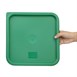 Couvercle carré vert grand Hygiplas