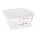 Couvercle carré blanc grand Hygiplas
