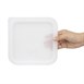 Couvercle carré blanc grand Hygiplas