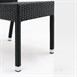 Chaises en rotin PE Bolero anthracite (Lot de 4)