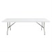 Table pliable au centre Bolero blanche 2430mm