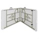 Table pliable au centre Bolero blanche 2430mm