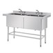 Double évier profond Vogue 1410 x 600mm
