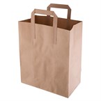 Sacs en papier recyclé marron Fiesta Compostable (lot de 250)