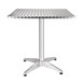 Table bistro carrée Bolero acier inoxydable 700mm