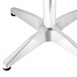 Table bistro carrée Bolero acier inoxydable 700mm