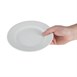 Assiettes à bord large blanches Olympia 202mm (Lot de 12)