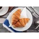 Assiettes à bord large blanches Olympia 202mm (Lot de 12)