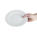 Assiettes à bord large blanches Olympia 230mm (Lot de 12)