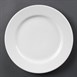 Assiettes à bord large blanches Olympia 310mm (Lot de 6)