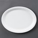Assiettes ovales blanches Olympia 295mm (lot de 6)