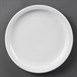 Assiettes à bord étroit blanches Olympia 230mm (Lot de 12)