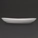 Assiettes creuses ovales blanches Olympia Whiteware 304mm (lot de 4)