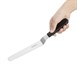 Couteau spatule coudé Hygiplas noir 190mm
