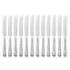 Couteau à dessert manche plein Olympia Kings (lot de 12)
