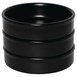 Plats empilables noirs 102mm Olympia (Lot de 6)