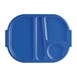 Petits plateaux repas à compartiments en polypropylène Olympia Kristallon bleus 321mm (Box 10)