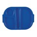 Petits plateaux repas à compartiments en polypropylène Olympia Kristallon bleus 321mm (Box 10)