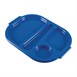 Petits plateaux repas à compartiments en polypropylène Olympia Kristallon bleus 321mm (Box 10)