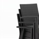 Fauteuils en rotin PE Bolero anthracite (Lot de 4)
