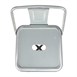 Tabouret haut en acier galvanisé avec dossier Bolero Bistro (lot de 4)