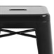 Tabourets hauts en acier galvanisé Bolero Bistro noirs (lot de 4)