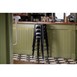 Tabourets hauts en acier galvanisé Bolero Bistro noirs (lot de 4)