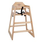 Chaise haute en bois Bolero finition naturelle