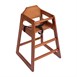 Chaise haute en bois Bolero finition bois foncé