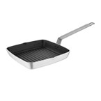Poêle antiadhésive carrée fond rainuré Vogue 240mm