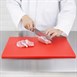 Planche à découper épaisse basse densité Hygiplas rouge