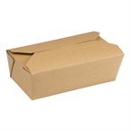 Cartons alimentaires rectangulaires kraft Colpac 985ml (lot de 250)