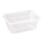 Grandes boîtes en plastique micro-ondables avec couvercles Fiesta 1 L (lot de 250)