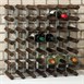 Casier à vin 42 bouteilles bois foncé