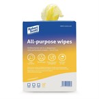 Chiffons tout usage antibactériens Jantex jaunes (Lot de 200)