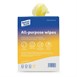 Chiffons tout usage antibactériens Jantex jaunes (Lot de 200)