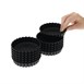 Moules à tartelette ronds cannelés Exoglass Matfer Bourgeat 100mm (lot de 12)