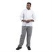 Pantalon de cuisinier mixte Whites Vegas petits carreaux noir et blanc XXL