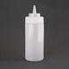 Distributeur de sauce à col large Vogue 454ml transparent