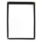 Protège-menus style américain Olympia A5 deux vues noirs