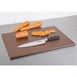 Planche à découper anti-bactérienne en haute densité Hygiplas marron