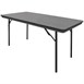 Table rectangulaire pliante grise en ABS Bolero 1520mm