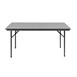 Table rectangulaire pliante grise en ABS Bolero 1520mm