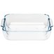 Plat carré en verre Pyrex 210mm