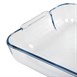 Plat carré en verre Pyrex 210mm