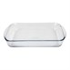 Plat à four rectangulaire en verre Pyrex 350mm 