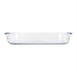 Plat à four rectangulaire en verre Pyrex 350mm 