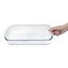 Plat à four rectangulaire en verre Pyrex 350mm 