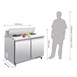 Comptoir de préparation 2 portes 405L Polar Série U