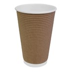 Gobelets simple paroi Fiesta Recyclable kraft 455ml (lot de 25)